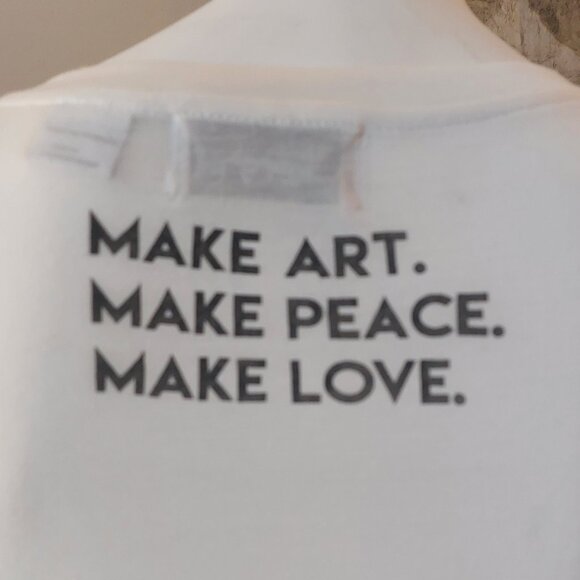 Kersh Sheer/Fine White T-shirt with Rose Fist Detail - Picture 4 of 13